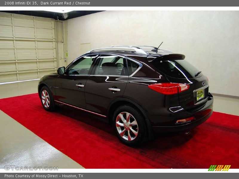 Dark Currant Red / Chestnut 2008 Infiniti EX 35