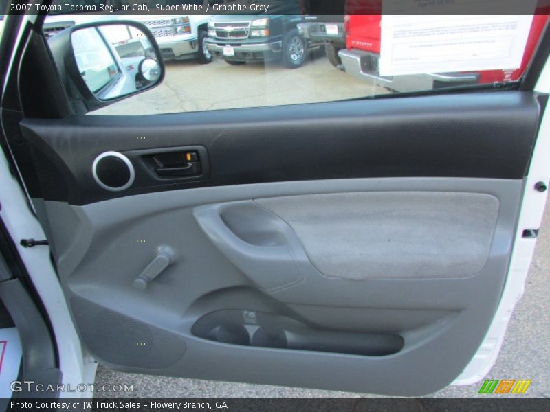 Super White / Graphite Gray 2007 Toyota Tacoma Regular Cab