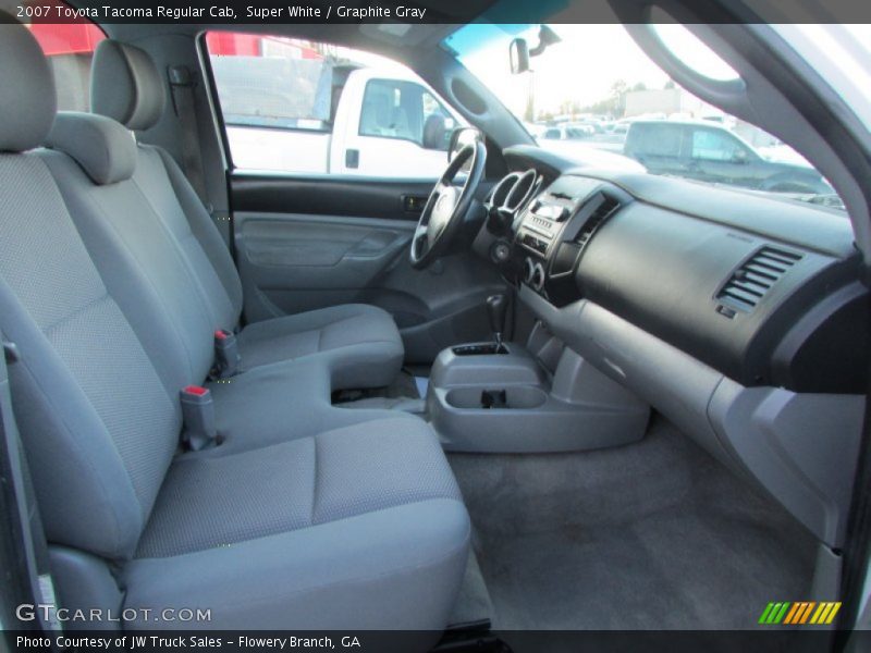 Super White / Graphite Gray 2007 Toyota Tacoma Regular Cab