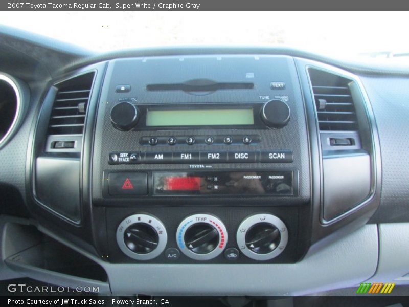 Super White / Graphite Gray 2007 Toyota Tacoma Regular Cab