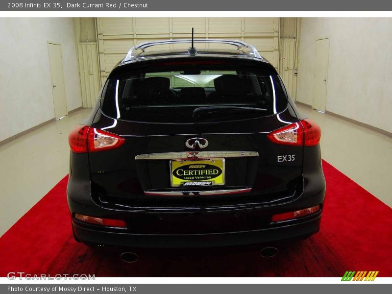 Dark Currant Red / Chestnut 2008 Infiniti EX 35
