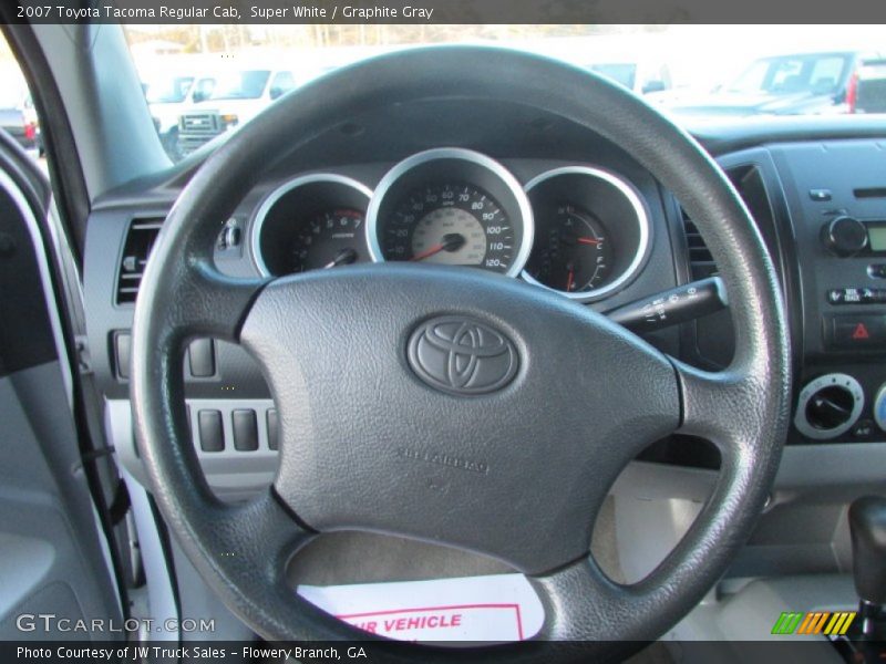 Super White / Graphite Gray 2007 Toyota Tacoma Regular Cab
