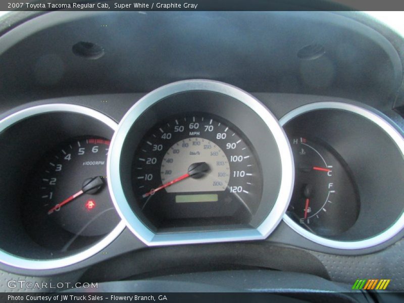 Super White / Graphite Gray 2007 Toyota Tacoma Regular Cab