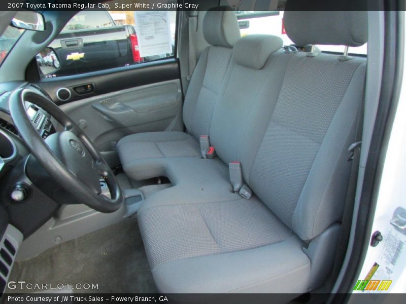 Super White / Graphite Gray 2007 Toyota Tacoma Regular Cab