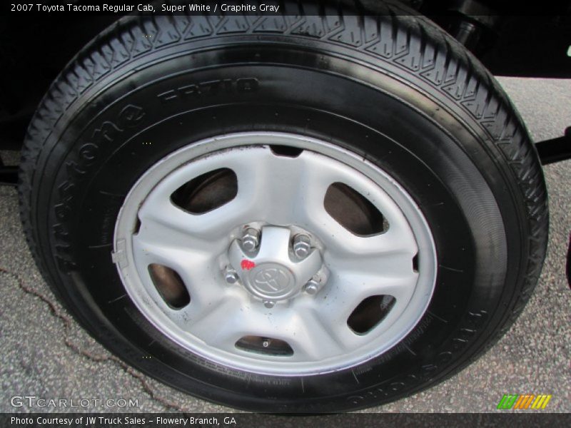 Super White / Graphite Gray 2007 Toyota Tacoma Regular Cab
