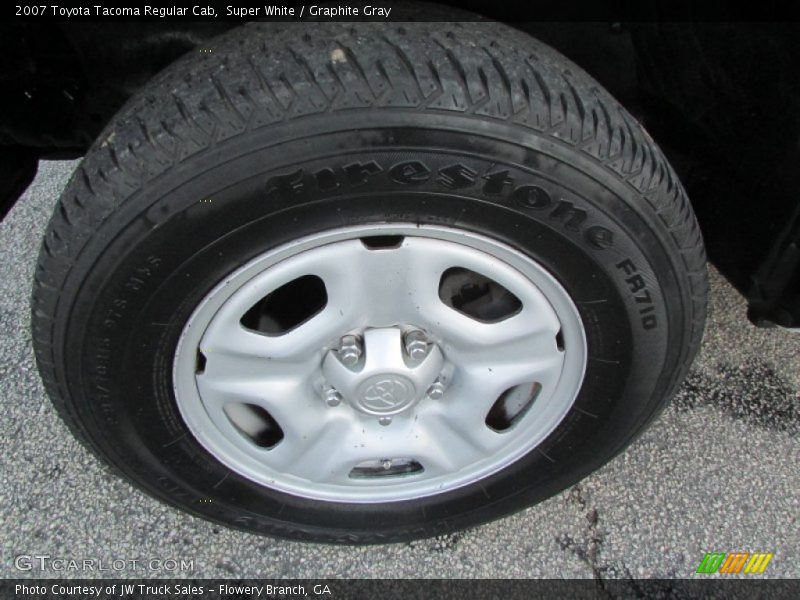Super White / Graphite Gray 2007 Toyota Tacoma Regular Cab