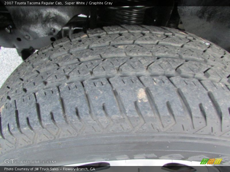 Super White / Graphite Gray 2007 Toyota Tacoma Regular Cab