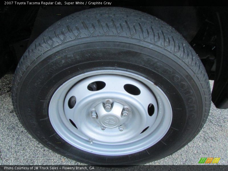 Super White / Graphite Gray 2007 Toyota Tacoma Regular Cab