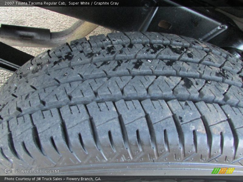 Super White / Graphite Gray 2007 Toyota Tacoma Regular Cab