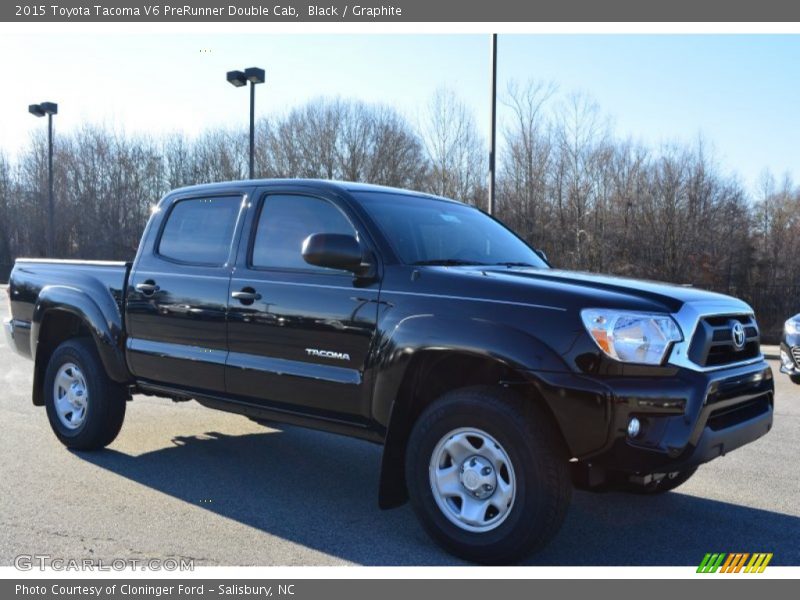 Black / Graphite 2015 Toyota Tacoma V6 PreRunner Double Cab