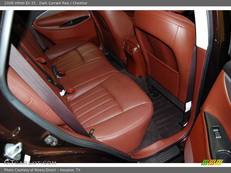 Dark Currant Red / Chestnut 2008 Infiniti EX 35