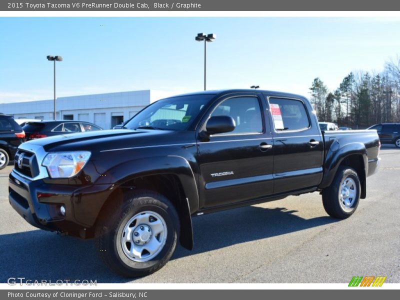Black / Graphite 2015 Toyota Tacoma V6 PreRunner Double Cab