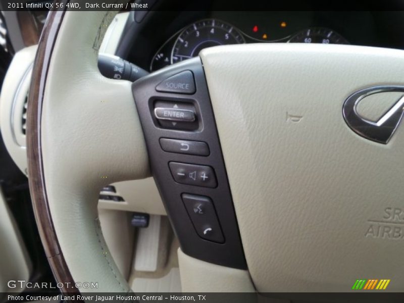 Dark Currant / Wheat 2011 Infiniti QX 56 4WD