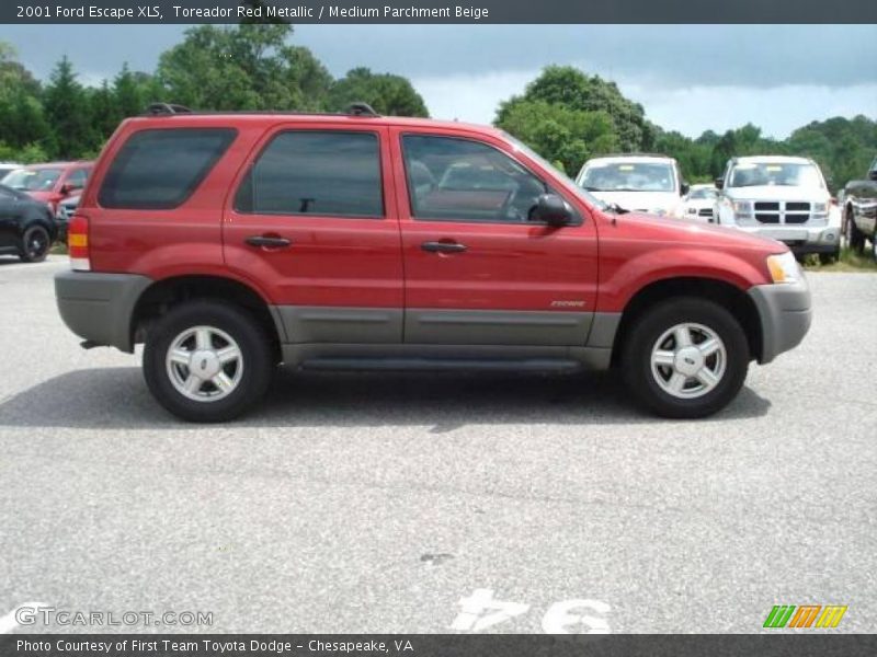 Toreador Red Metallic / Medium Parchment Beige 2001 Ford Escape XLS