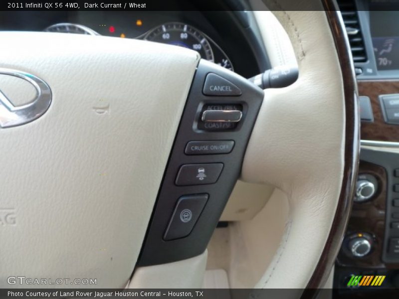 Dark Currant / Wheat 2011 Infiniti QX 56 4WD