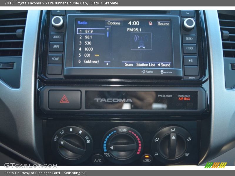 Black / Graphite 2015 Toyota Tacoma V6 PreRunner Double Cab