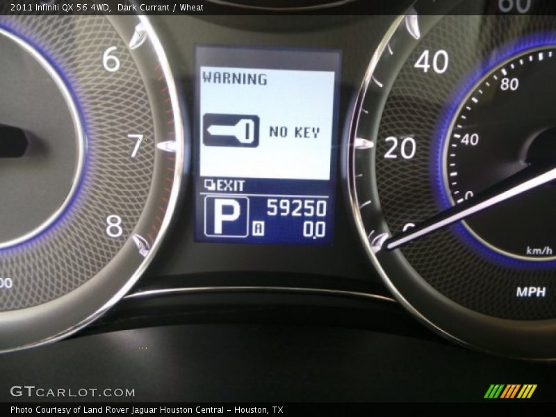 Dark Currant / Wheat 2011 Infiniti QX 56 4WD