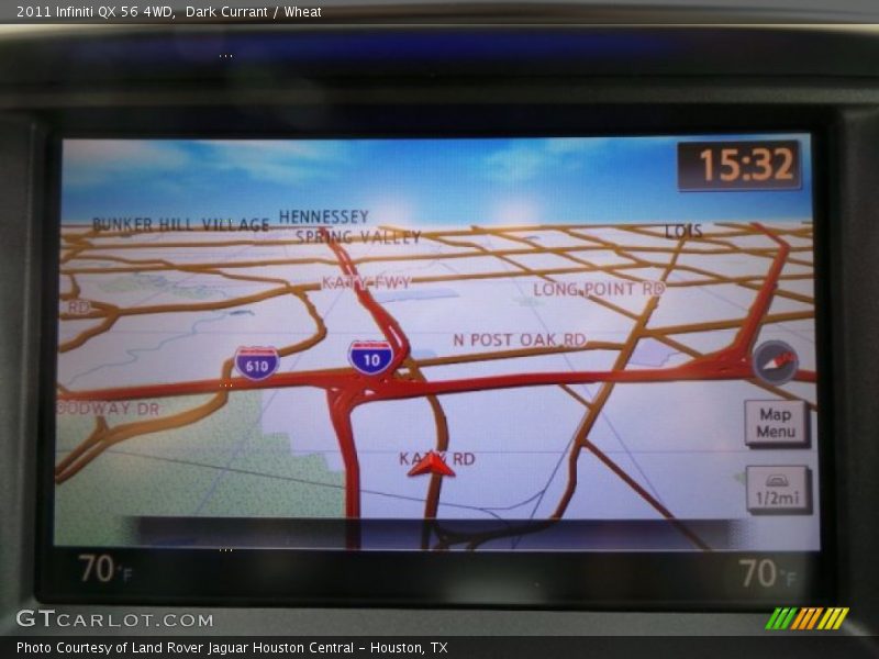 Dark Currant / Wheat 2011 Infiniti QX 56 4WD