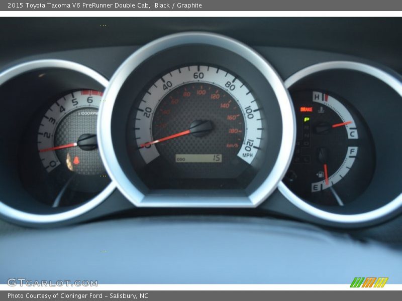 Black / Graphite 2015 Toyota Tacoma V6 PreRunner Double Cab