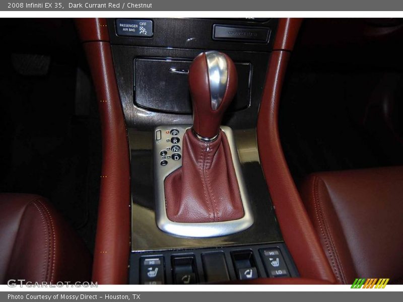 Dark Currant Red / Chestnut 2008 Infiniti EX 35