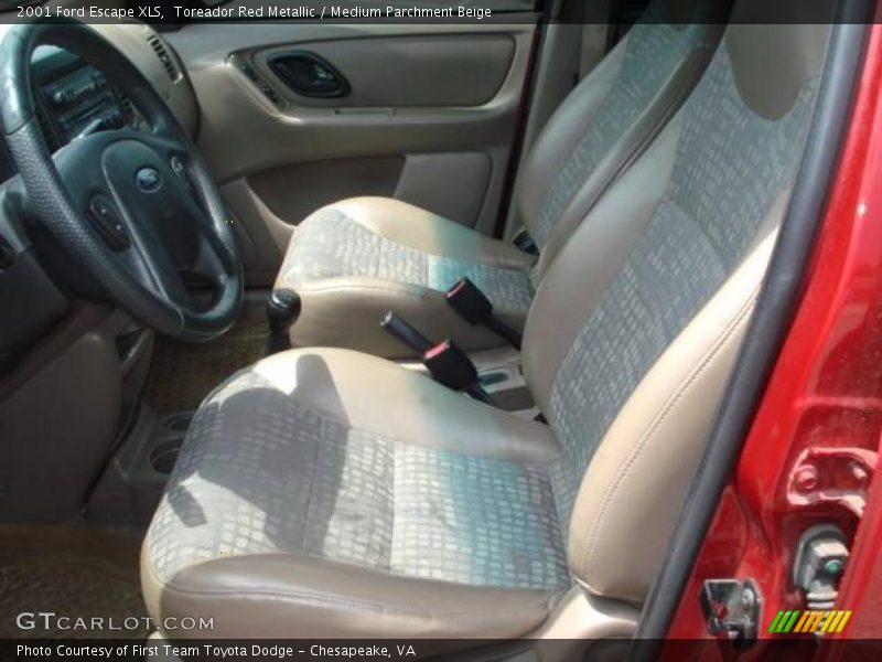 Toreador Red Metallic / Medium Parchment Beige 2001 Ford Escape XLS
