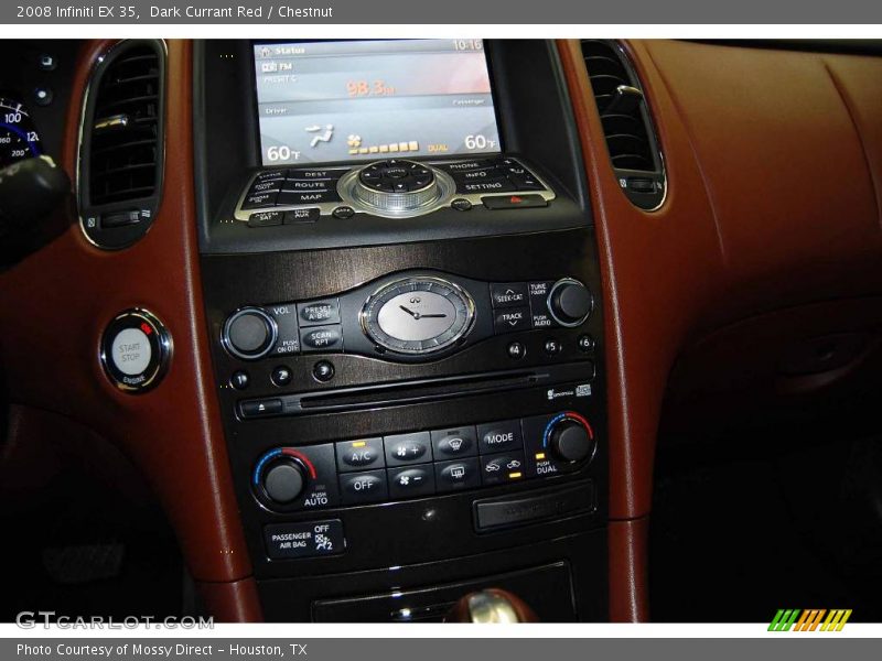 Dark Currant Red / Chestnut 2008 Infiniti EX 35