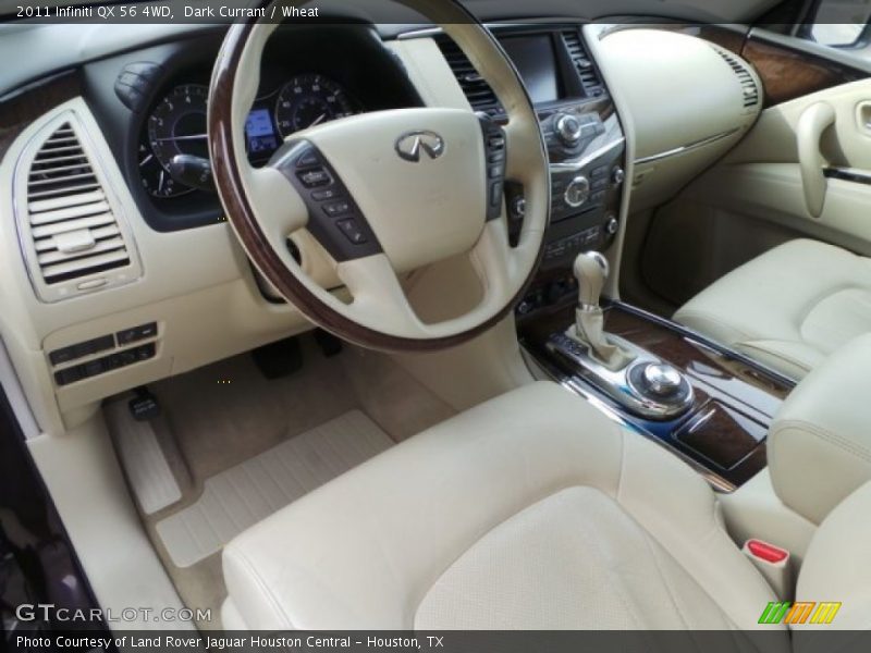 Dark Currant / Wheat 2011 Infiniti QX 56 4WD