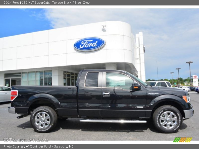 Tuxedo Black / Steel Grey 2014 Ford F150 XLT SuperCab