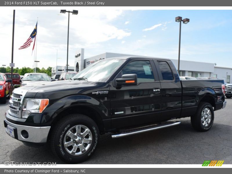 Tuxedo Black / Steel Grey 2014 Ford F150 XLT SuperCab