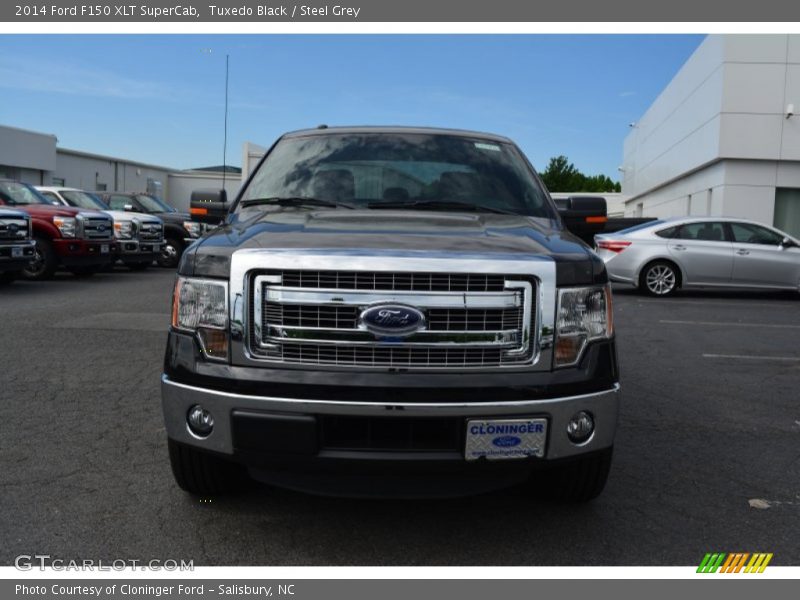 Tuxedo Black / Steel Grey 2014 Ford F150 XLT SuperCab