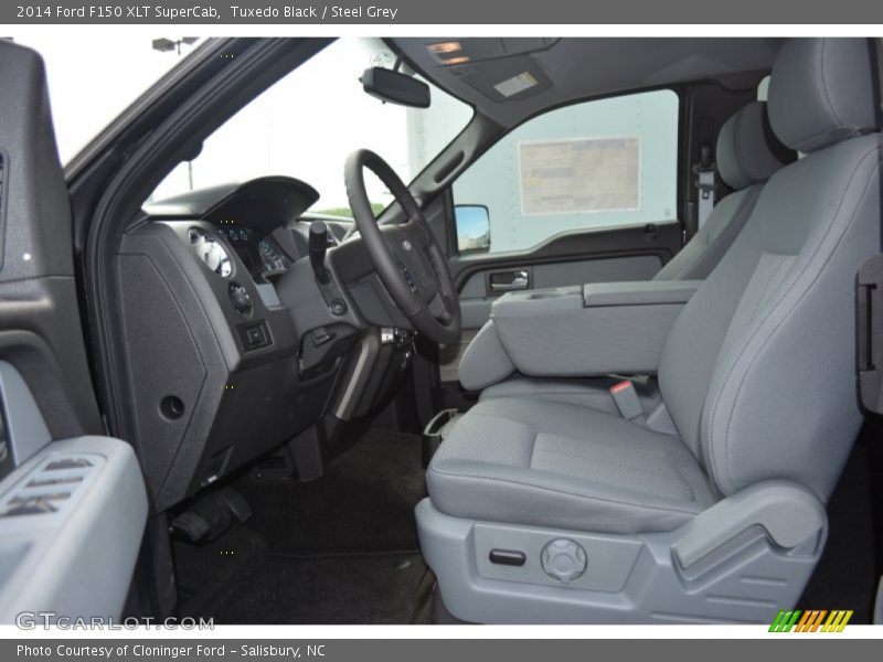 Tuxedo Black / Steel Grey 2014 Ford F150 XLT SuperCab