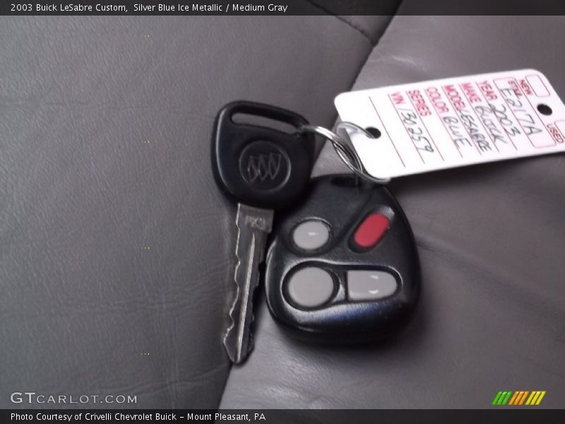 Silver Blue Ice Metallic / Medium Gray 2003 Buick LeSabre Custom