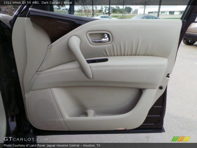 Dark Currant / Wheat 2011 Infiniti QX 56 4WD