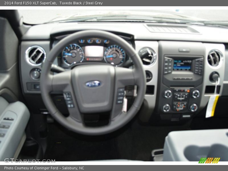 Tuxedo Black / Steel Grey 2014 Ford F150 XLT SuperCab