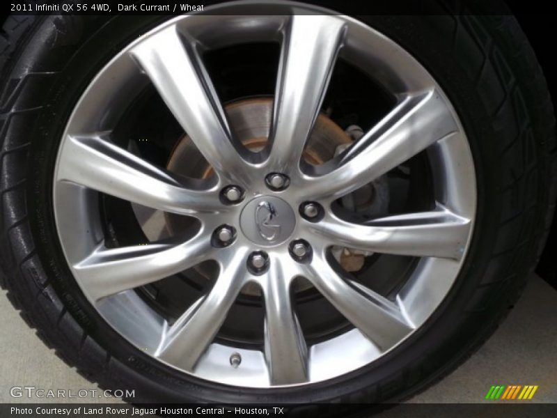 Dark Currant / Wheat 2011 Infiniti QX 56 4WD