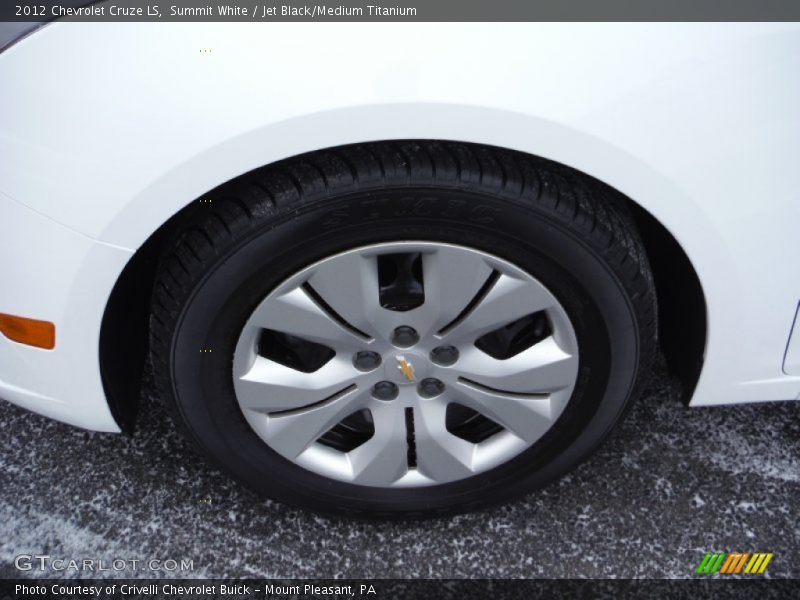 Summit White / Jet Black/Medium Titanium 2012 Chevrolet Cruze LS