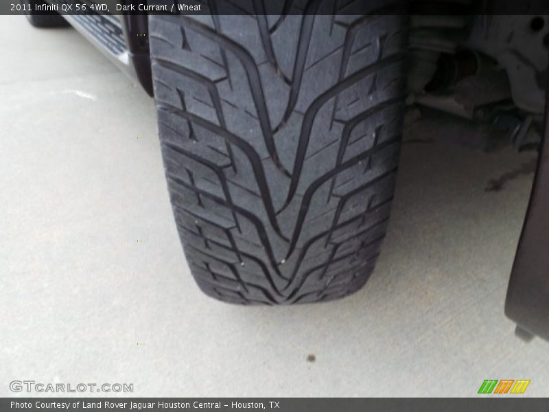 Dark Currant / Wheat 2011 Infiniti QX 56 4WD