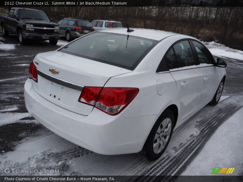 Summit White / Jet Black/Medium Titanium 2012 Chevrolet Cruze LS