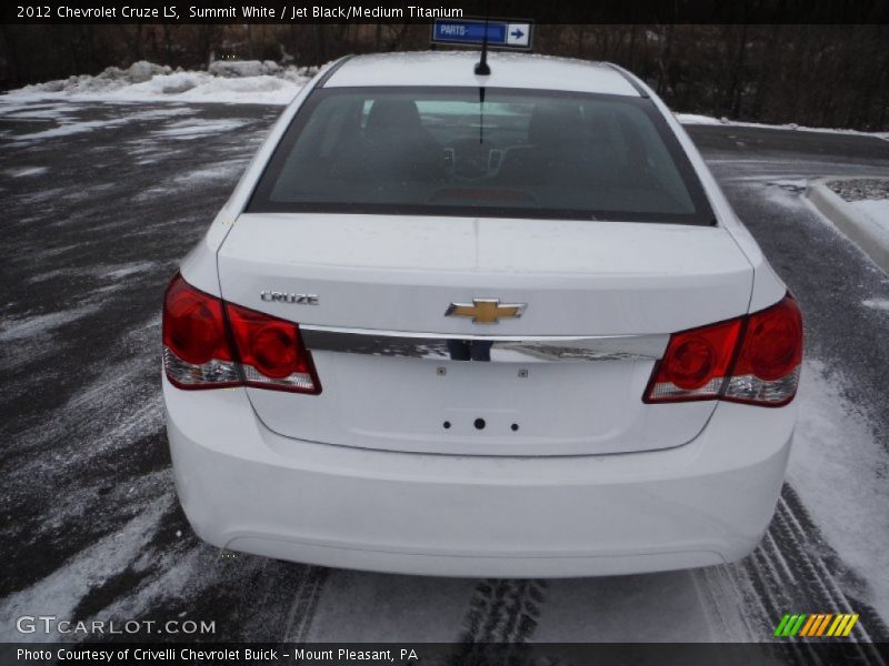 Summit White / Jet Black/Medium Titanium 2012 Chevrolet Cruze LS