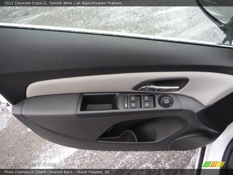 Summit White / Jet Black/Medium Titanium 2012 Chevrolet Cruze LS