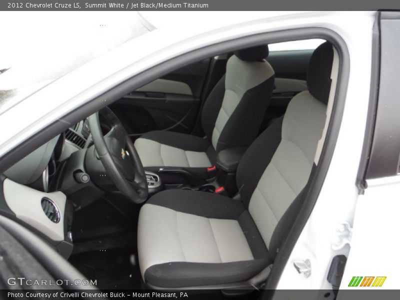 Summit White / Jet Black/Medium Titanium 2012 Chevrolet Cruze LS