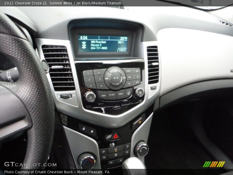 Summit White / Jet Black/Medium Titanium 2012 Chevrolet Cruze LS