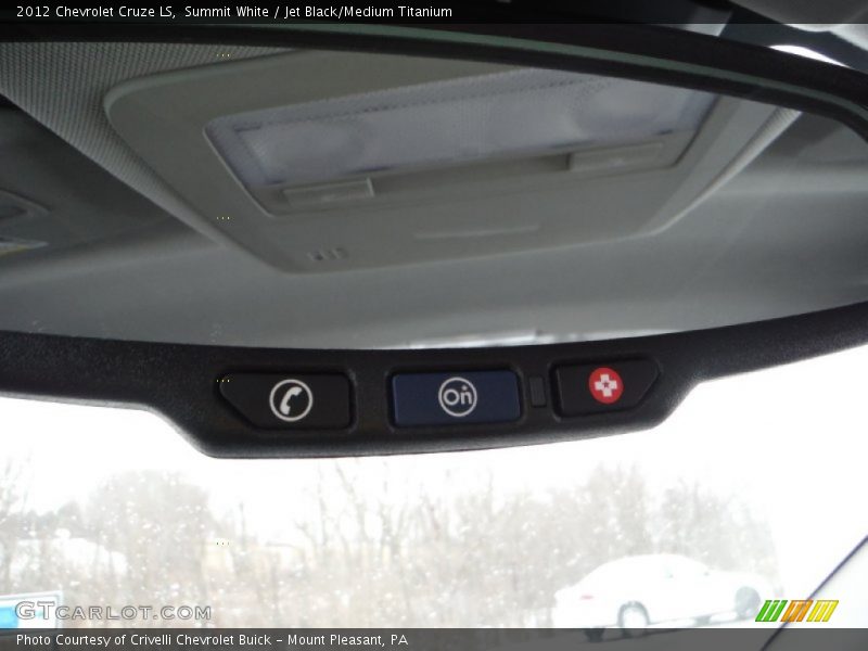 Summit White / Jet Black/Medium Titanium 2012 Chevrolet Cruze LS