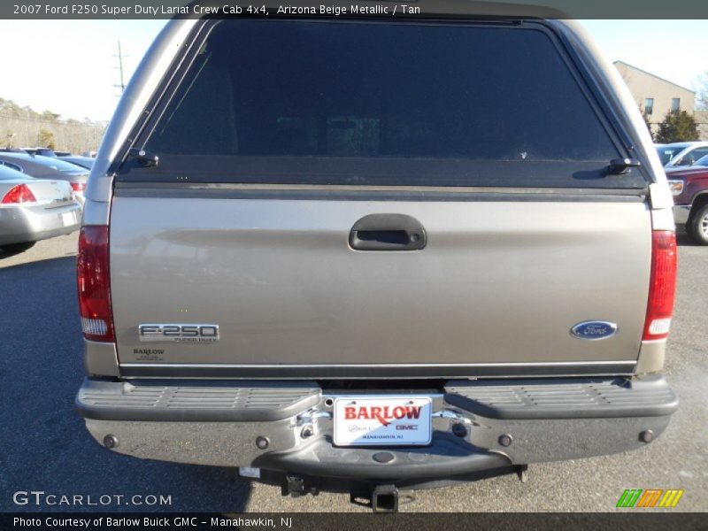 Arizona Beige Metallic / Tan 2007 Ford F250 Super Duty Lariat Crew Cab 4x4