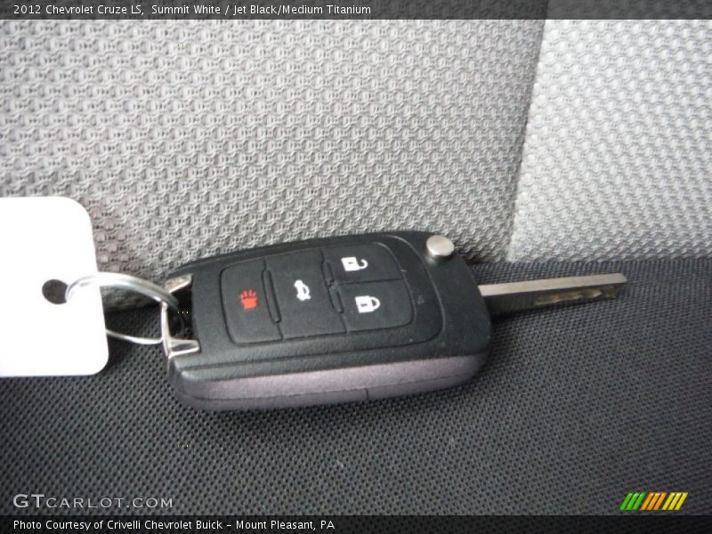 Summit White / Jet Black/Medium Titanium 2012 Chevrolet Cruze LS