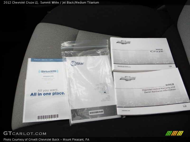 Summit White / Jet Black/Medium Titanium 2012 Chevrolet Cruze LS
