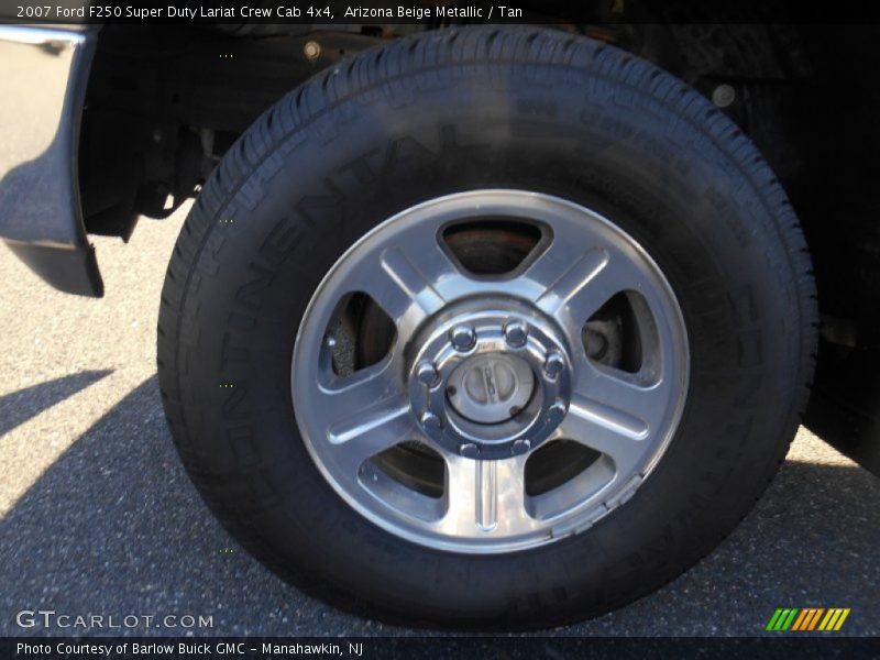 Arizona Beige Metallic / Tan 2007 Ford F250 Super Duty Lariat Crew Cab 4x4