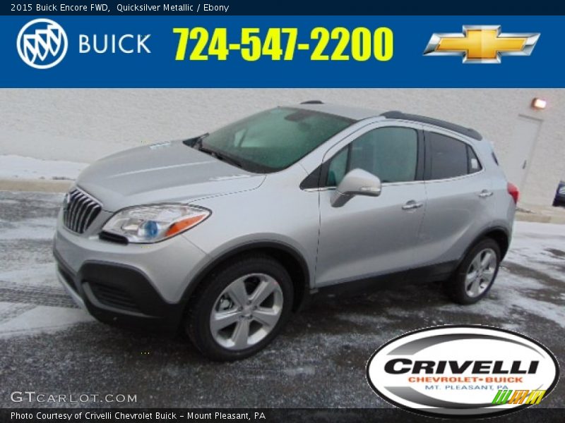 Quicksilver Metallic / Ebony 2015 Buick Encore FWD