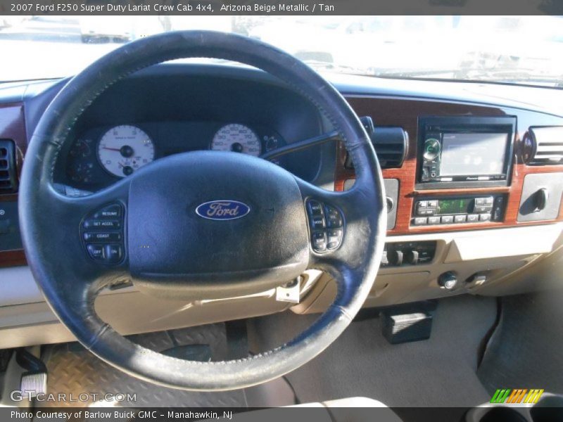 Arizona Beige Metallic / Tan 2007 Ford F250 Super Duty Lariat Crew Cab 4x4
