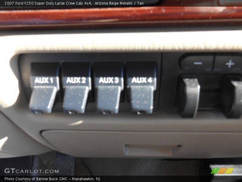 Arizona Beige Metallic / Tan 2007 Ford F250 Super Duty Lariat Crew Cab 4x4
